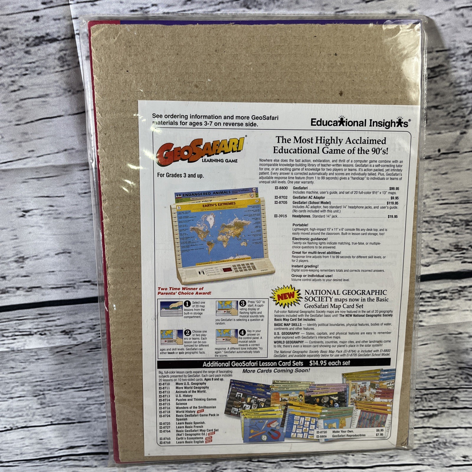 GeoSafari WORLD HISTORY EI-8718 Very Good Condition