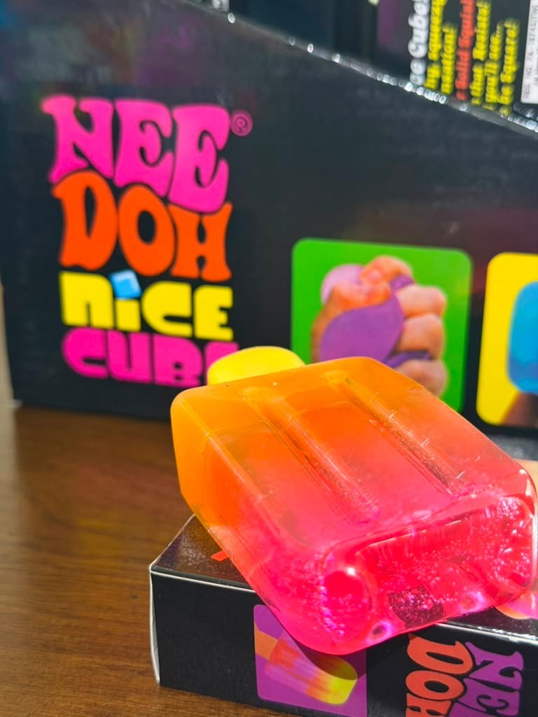 PINK & YELLOW Needoh NICE-SICLE Popsicle Nicesicle Jelly Squishy Toy NEE DOH NEW