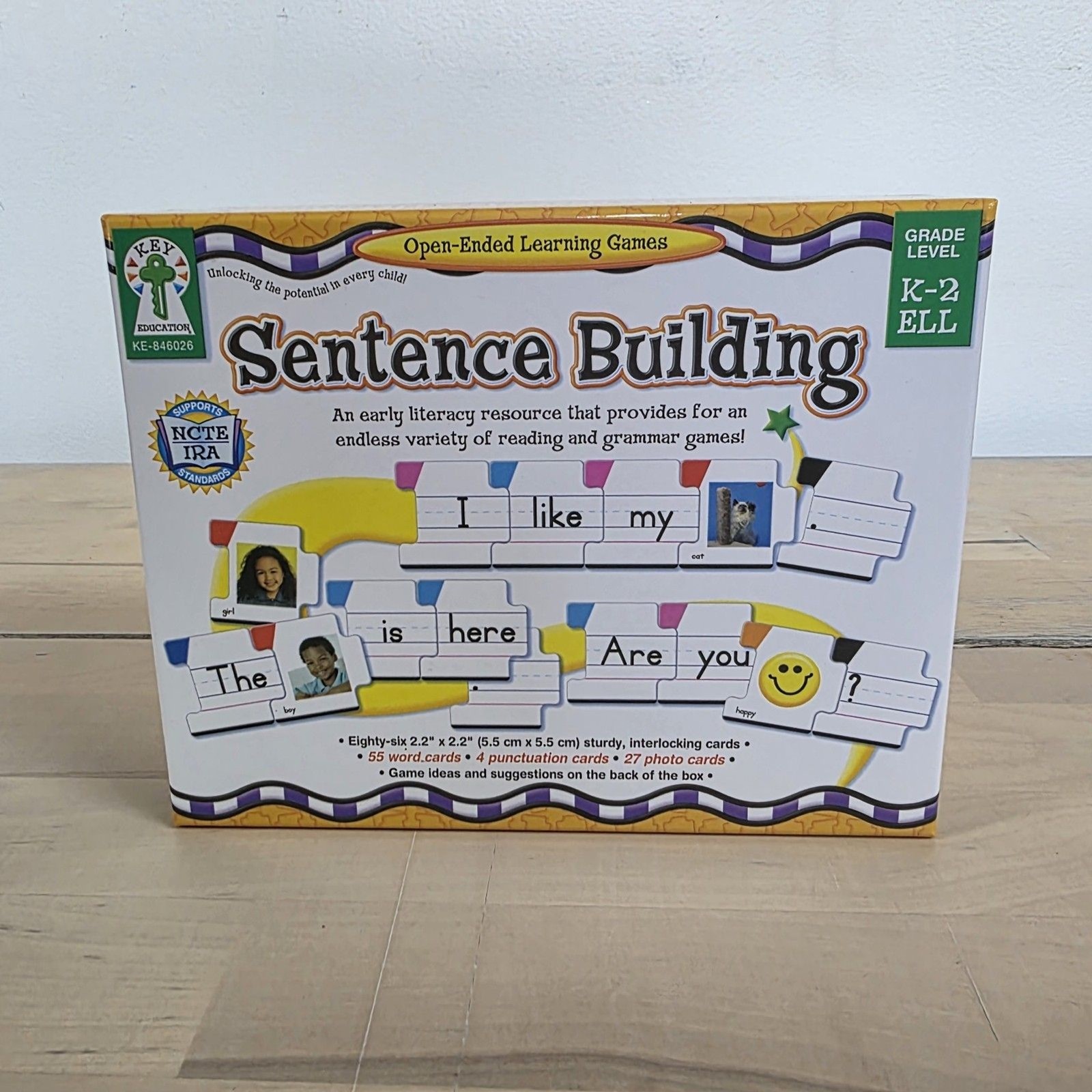 Sentence Building Key Education Grade Level K-2 ELL 86 Cards Stimulate Teachers