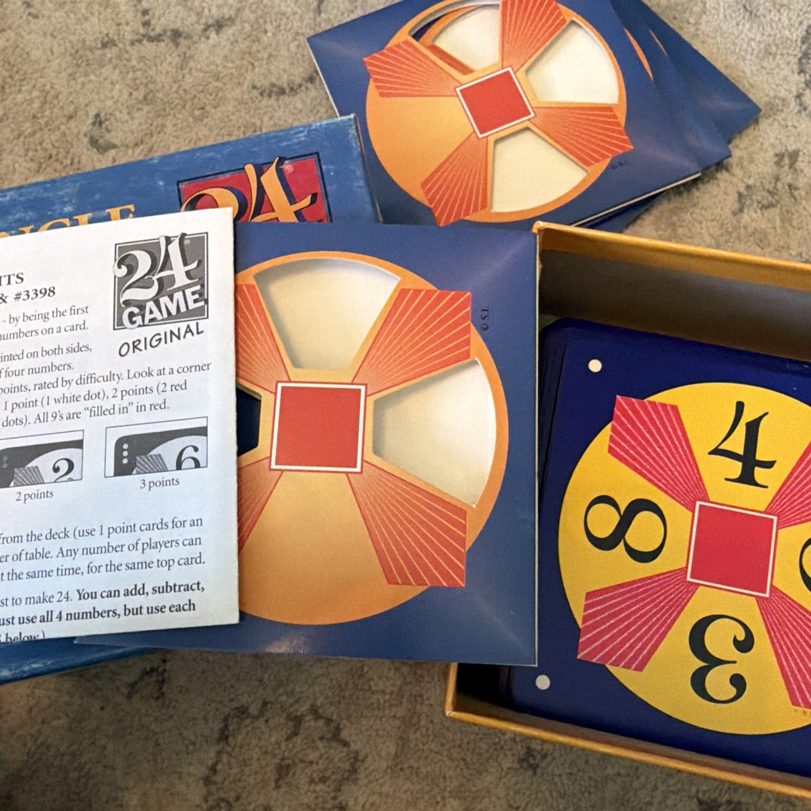 SUNTEX International Single Digits 24 GAME Build Fast Minds Complete Fun Game