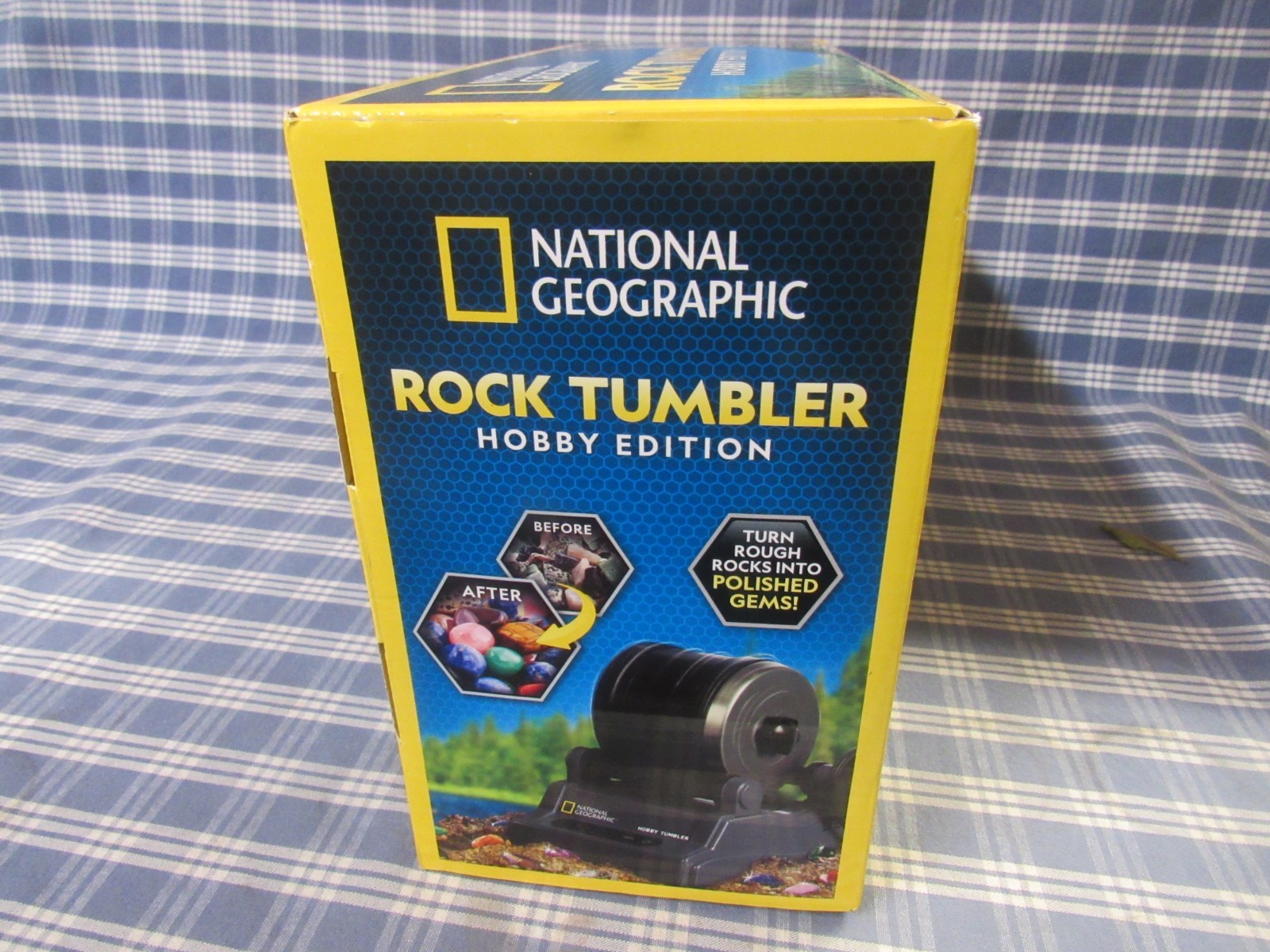 National Geographic Blue Marble Rock Tumbler Kit (New) FAST FREE SHIPPING.