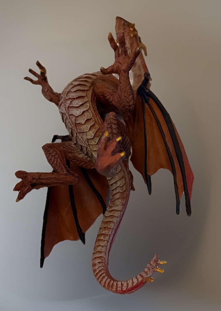 Red Mountain Dragon Action Figure Fantasy, 2008 Safari Ltd.