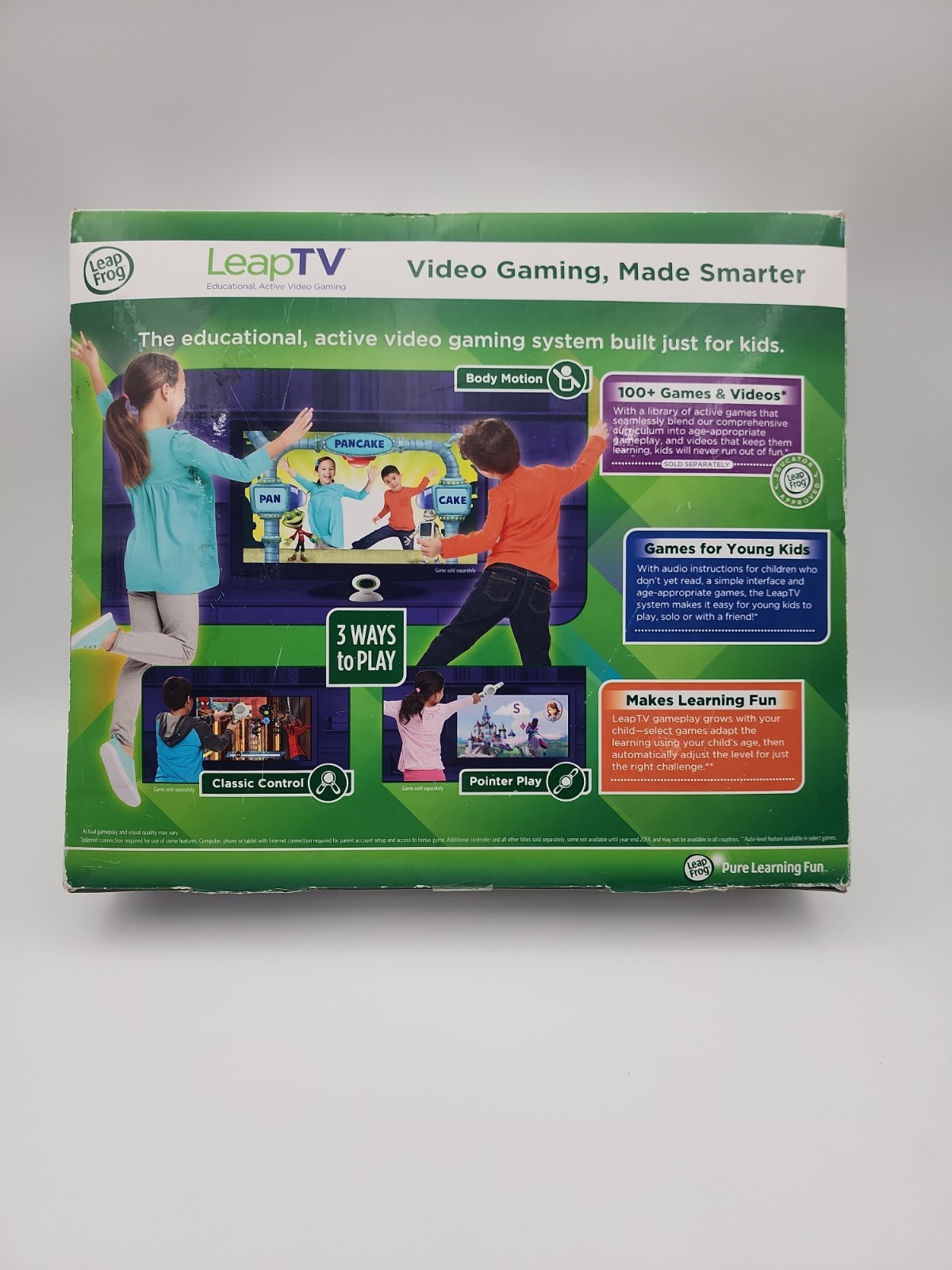 Leap Frog Leap TV Educational Active Video Gaming System 3-8 Yrs