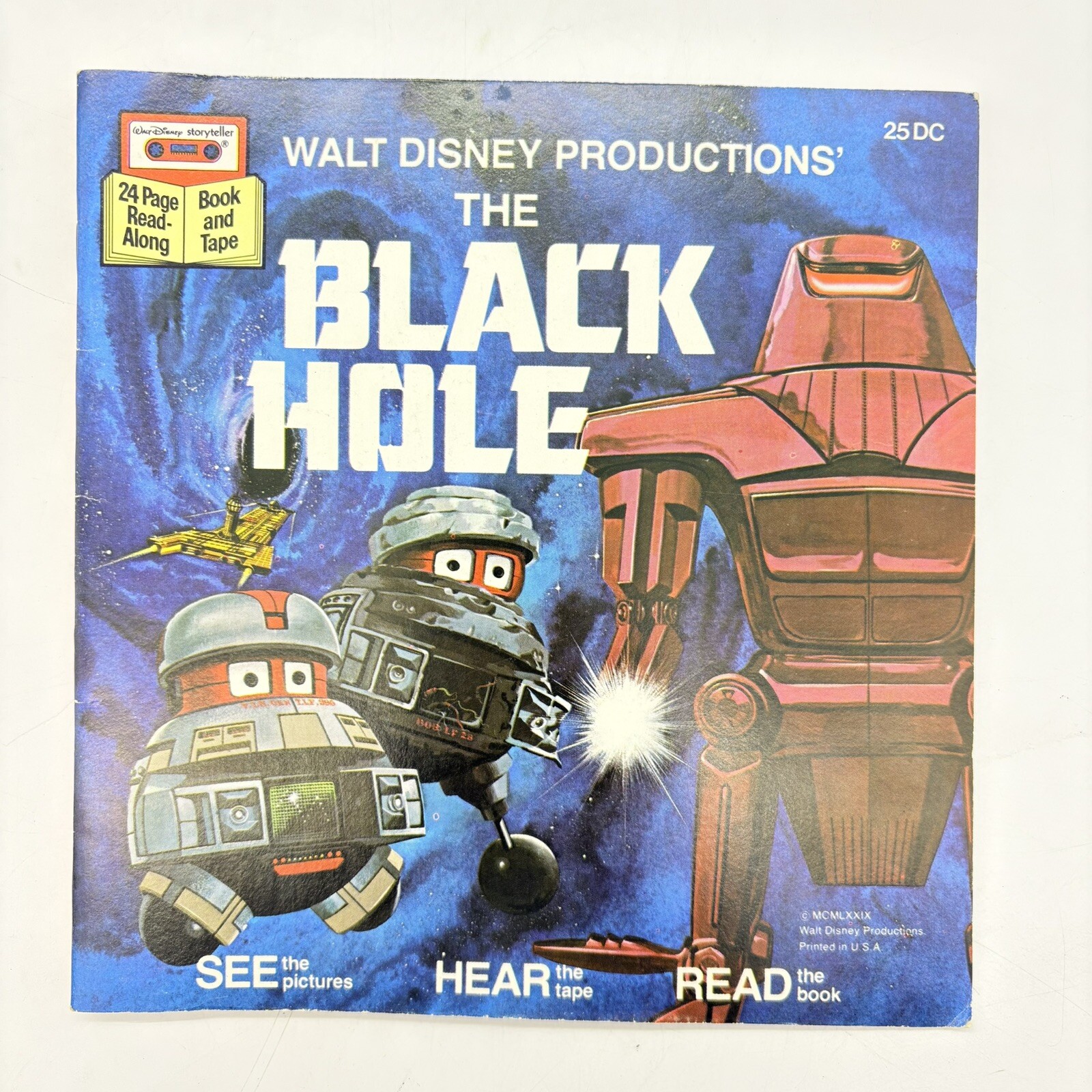The Black Hole 24 Page Read-Along Book No Tape Disney Storyteller Vtg 1979 EUC
