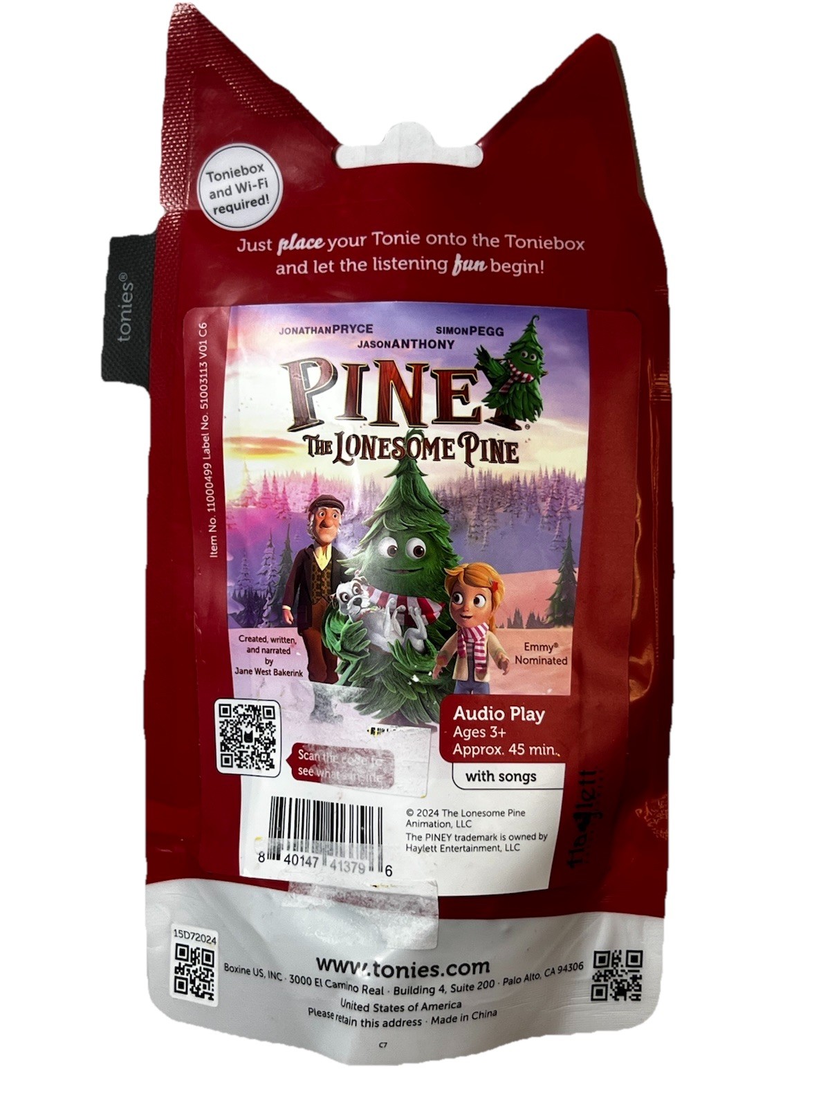 Piney: The Lonesome Pine Figure For Toniebox Players 🎄 🎄NEW Tonies