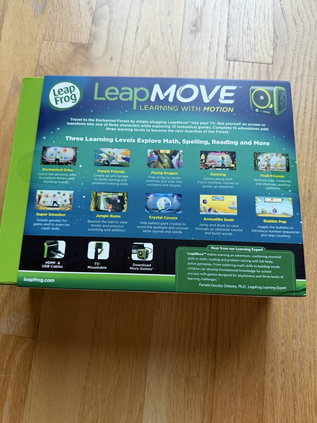 Leap Frog Leap Move Learning With Motion Preloaded Video Game System 25 Games