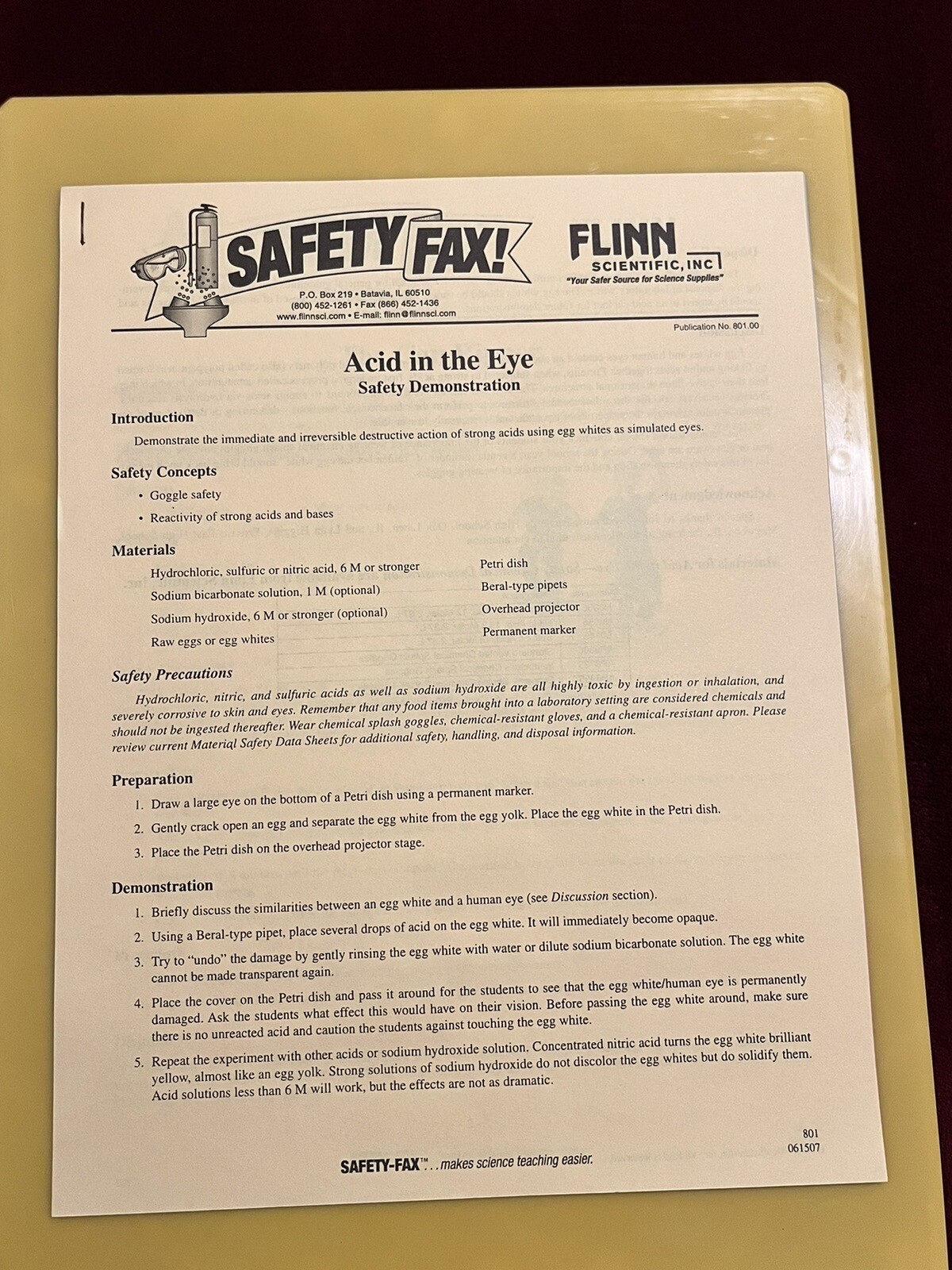Vintage FOX E FLINN Safety Posters Educational Memorabilia Water Battery X2