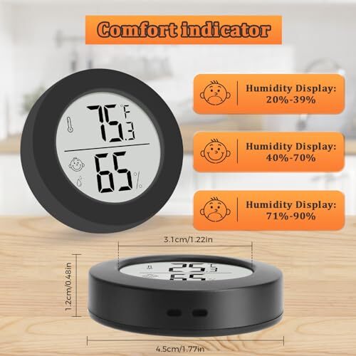 Reptile Tank Accessories Pack Bearded Dragon Tank Thermometer Full 2 Black