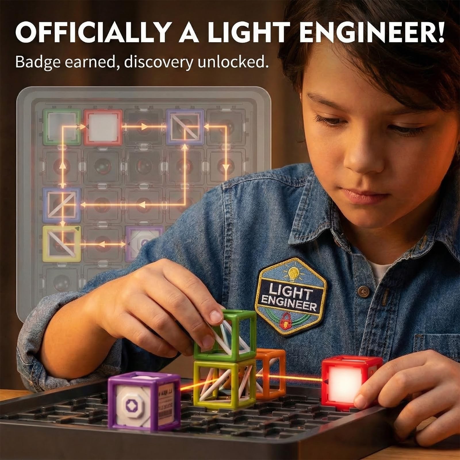 VkotaVkoty 2026 New Laser Maze Reasoning Game, STEM Toys for Ages 8-13 with 6…