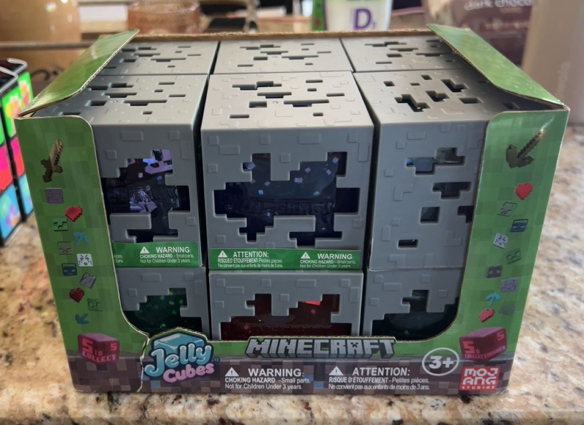 Minecraft Jelly Cubes Creeper in Box | Mixed Color | 1 Unit