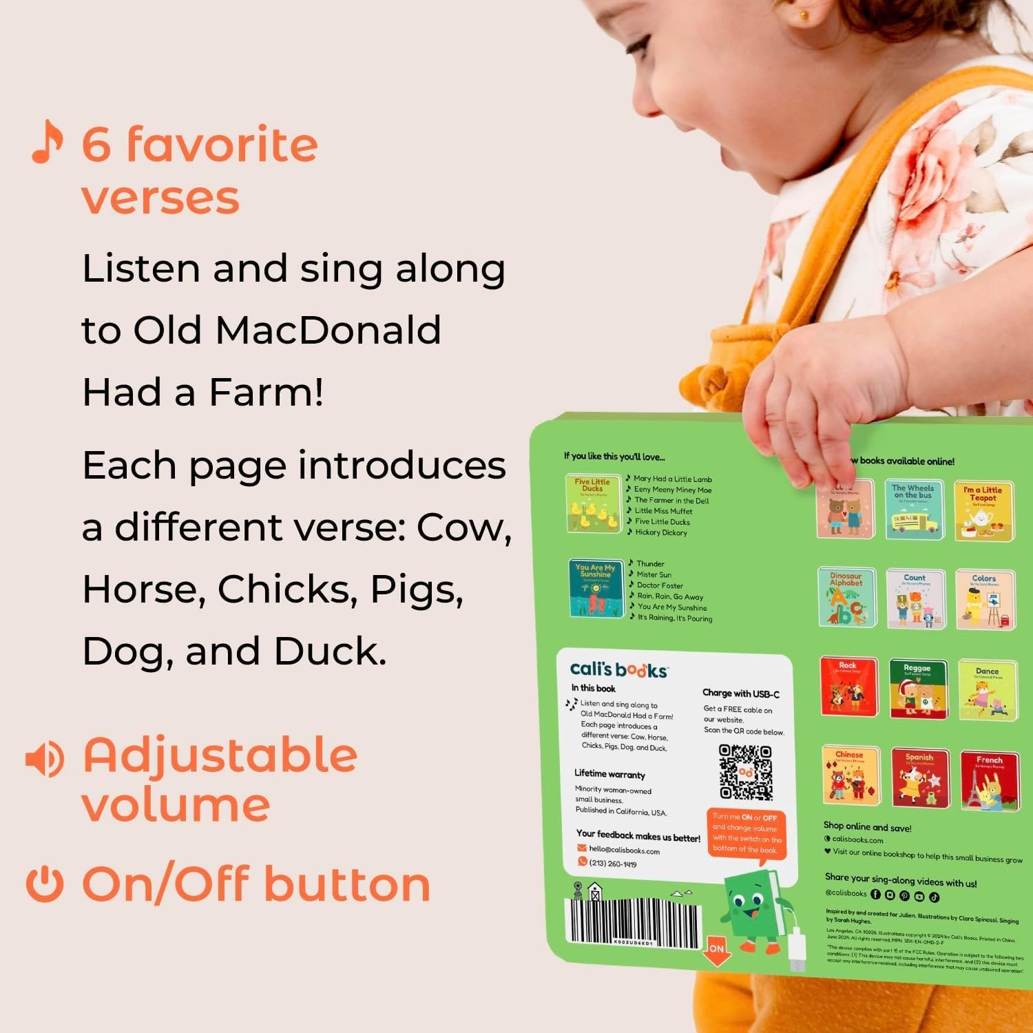 Old MacDonald Had a Farm Music Book for Toddlers 1-3 Years Old – Nursery Rhym…