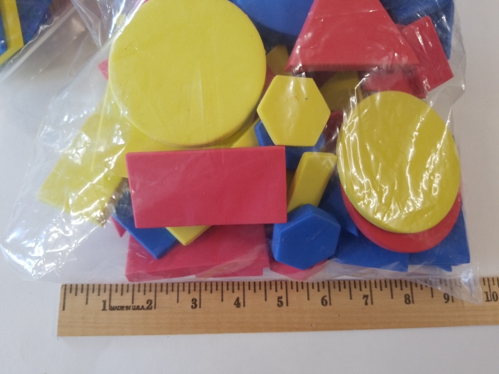 120 Pieces Foam Math kids toys – manipulatives pattern attribute blocks shapes