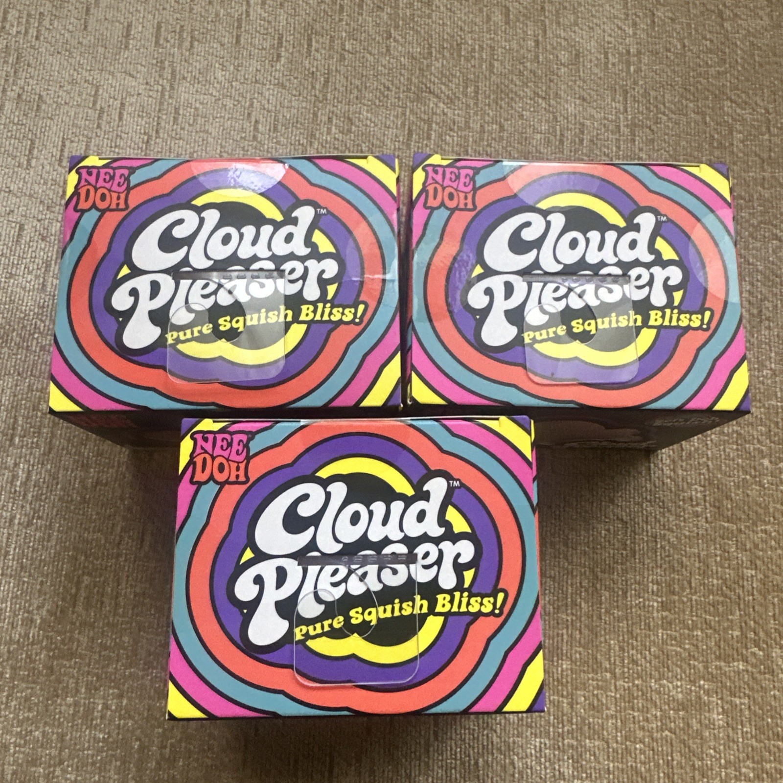 ☁️ Authentic Needoh Schylling Cloud Pleaser Rare Lot Of 3! FAST SHIPPING!