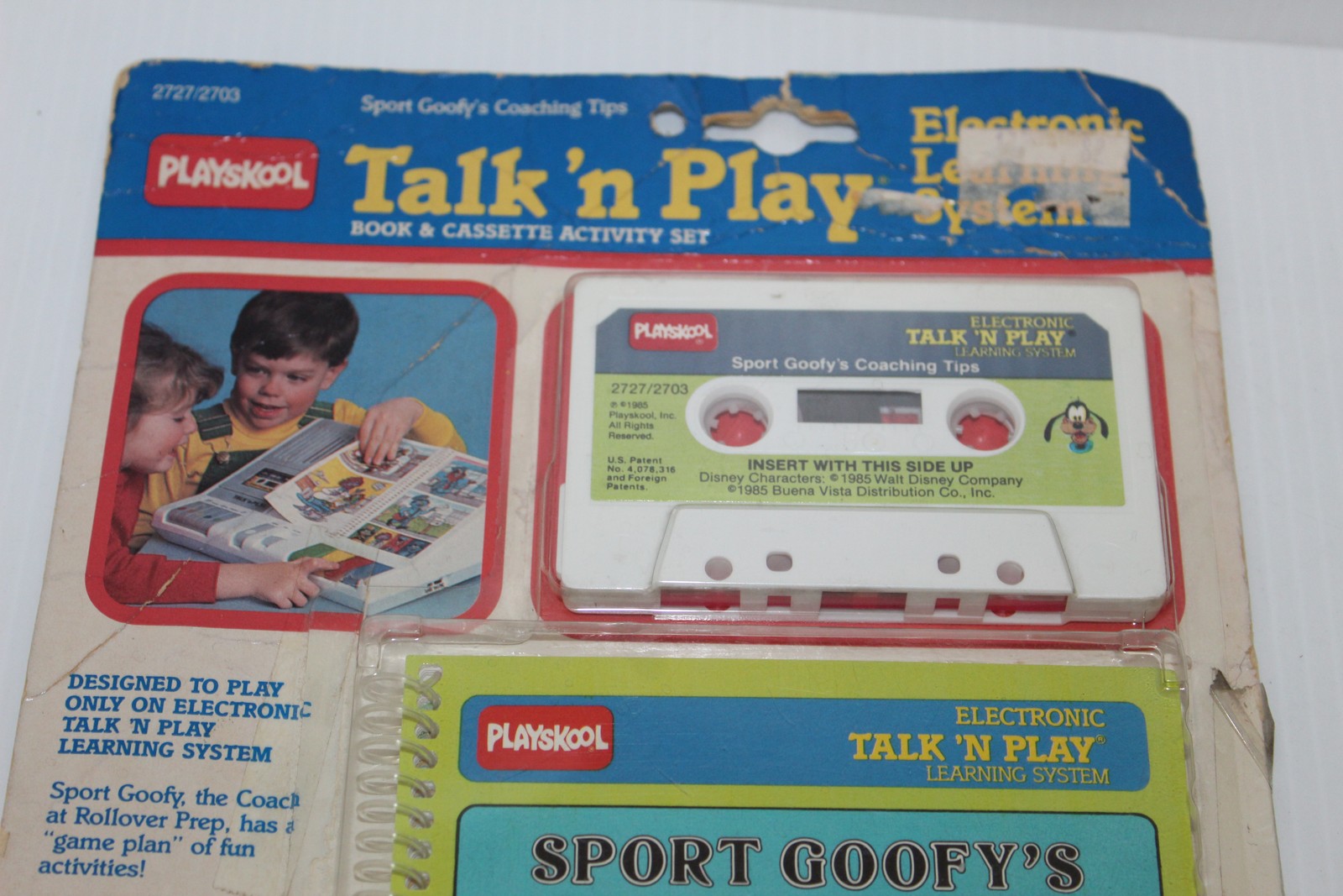 Playskool Talk ‘n Play Sport Goofy’s Coaching Tips Book & Cassette Set NEW OS