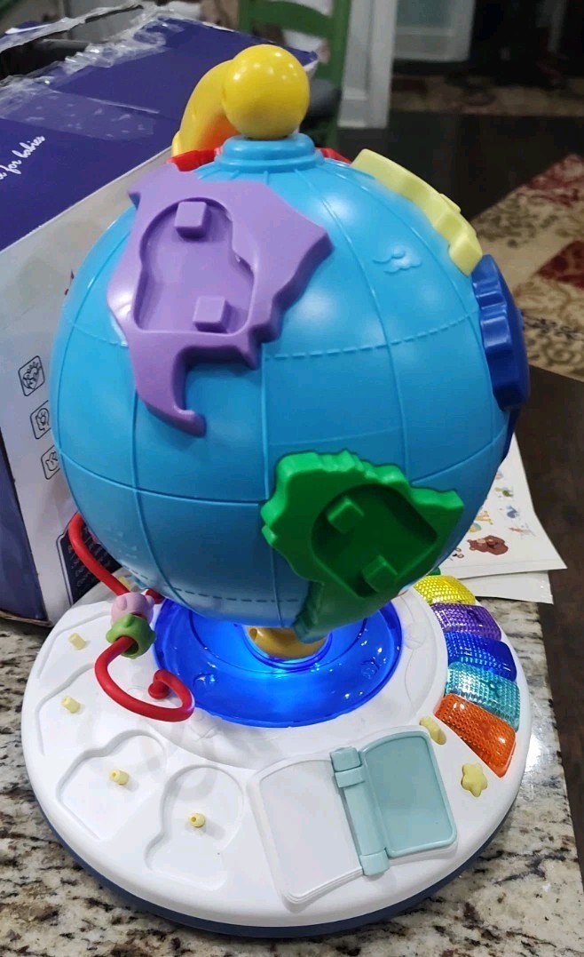 Intellectual Globe Toy-Colorful Piano Keys & Light Effect-Coordination Learning