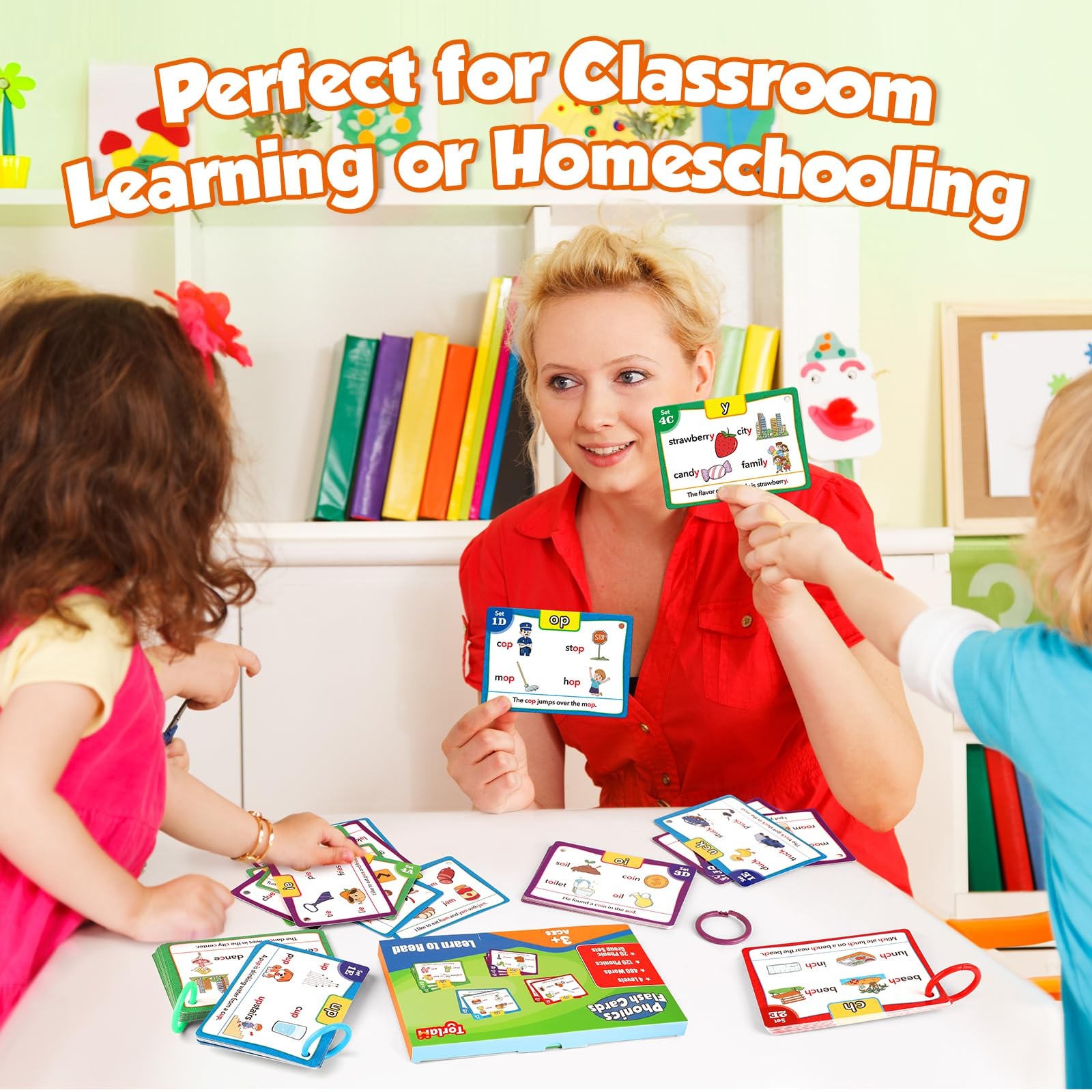 Phonics Flash Cards Learn to Read Spelling Reading Sight Words Phonics Games,…