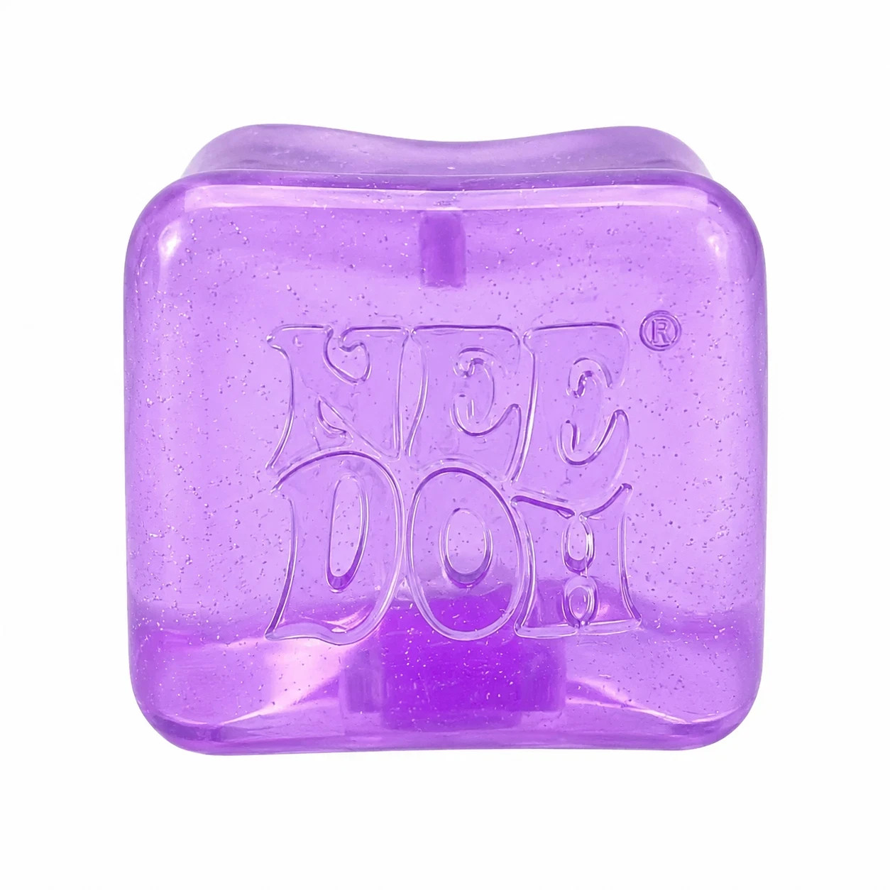 Nee Doh Nice Cube Super Solid Squish Squeeze Toy Purple