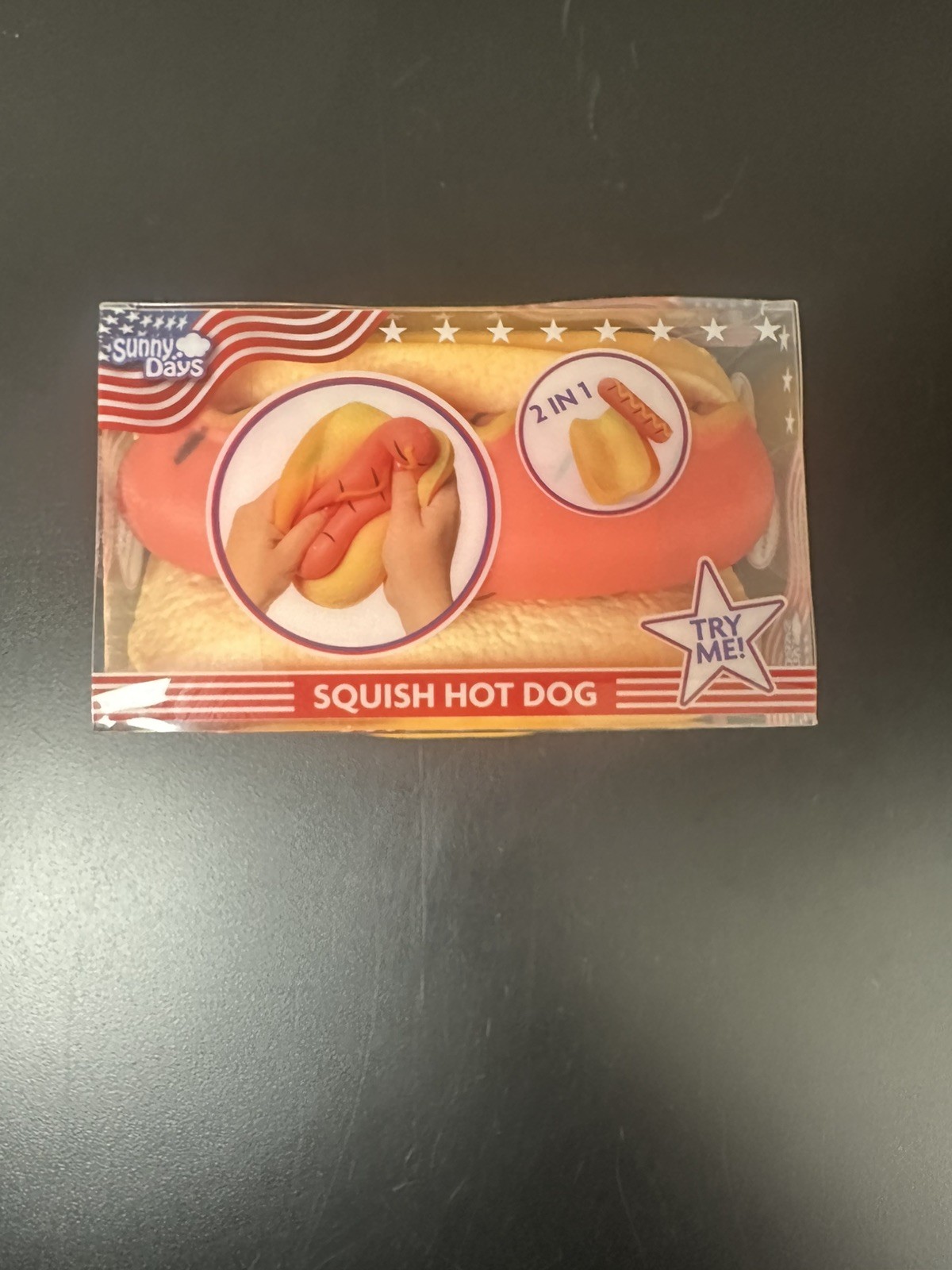 Toymendous Sunny Days Jumbo Hot Dog Squish Viral Summer Squishy Toy New 2026