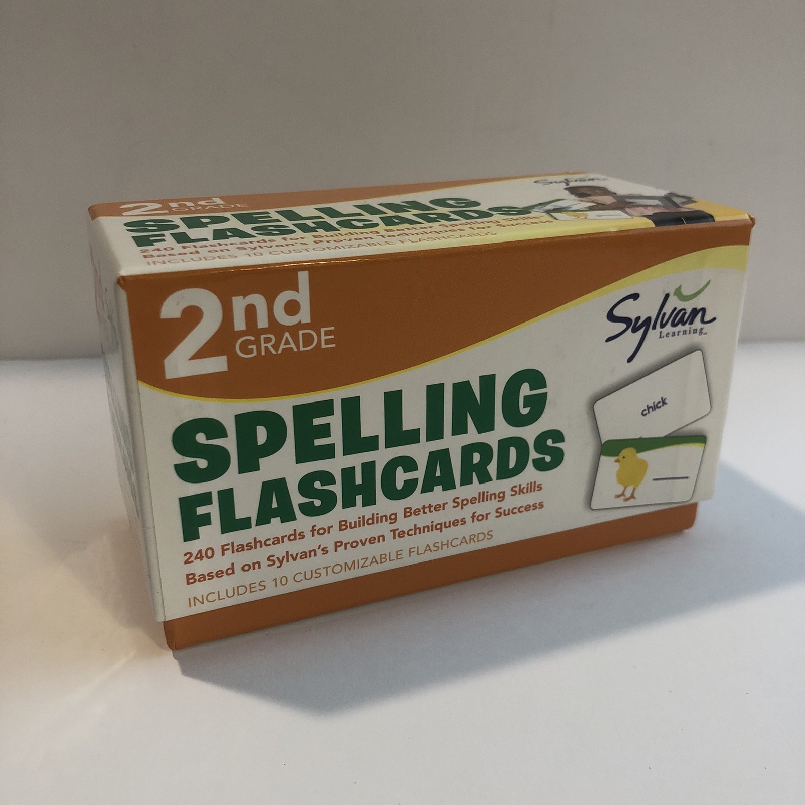 Sylvan Learning 2nd Grade Spelling Flashcards 240 Cards Phonics 9780307479396