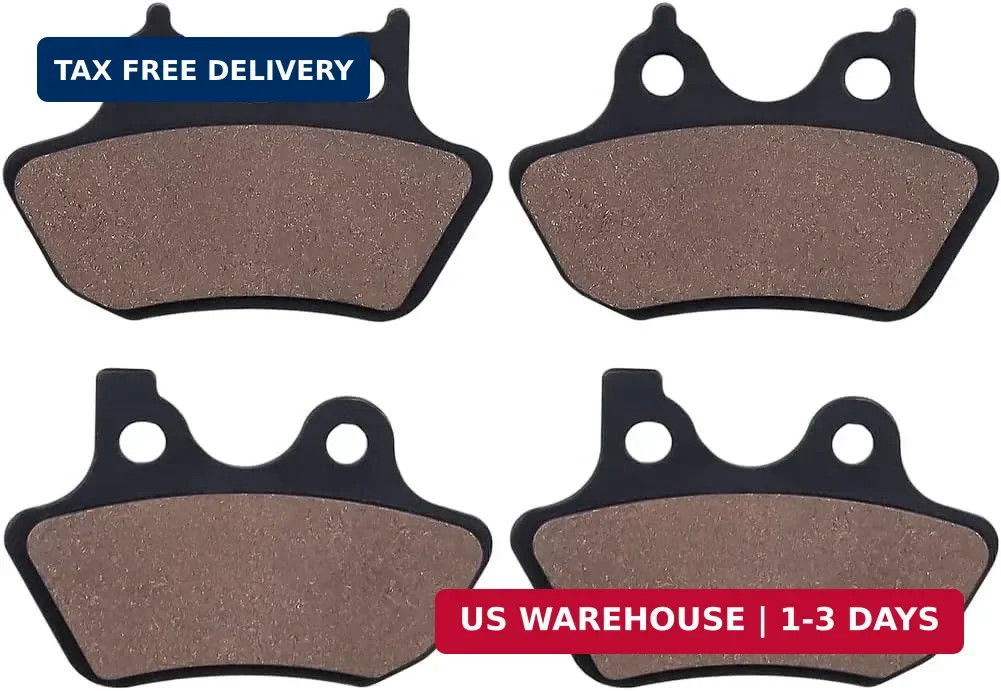 Cyleto Front & Rear Brake Pads for Harley Heritage Softail FLSTCI FLSTC Davidson