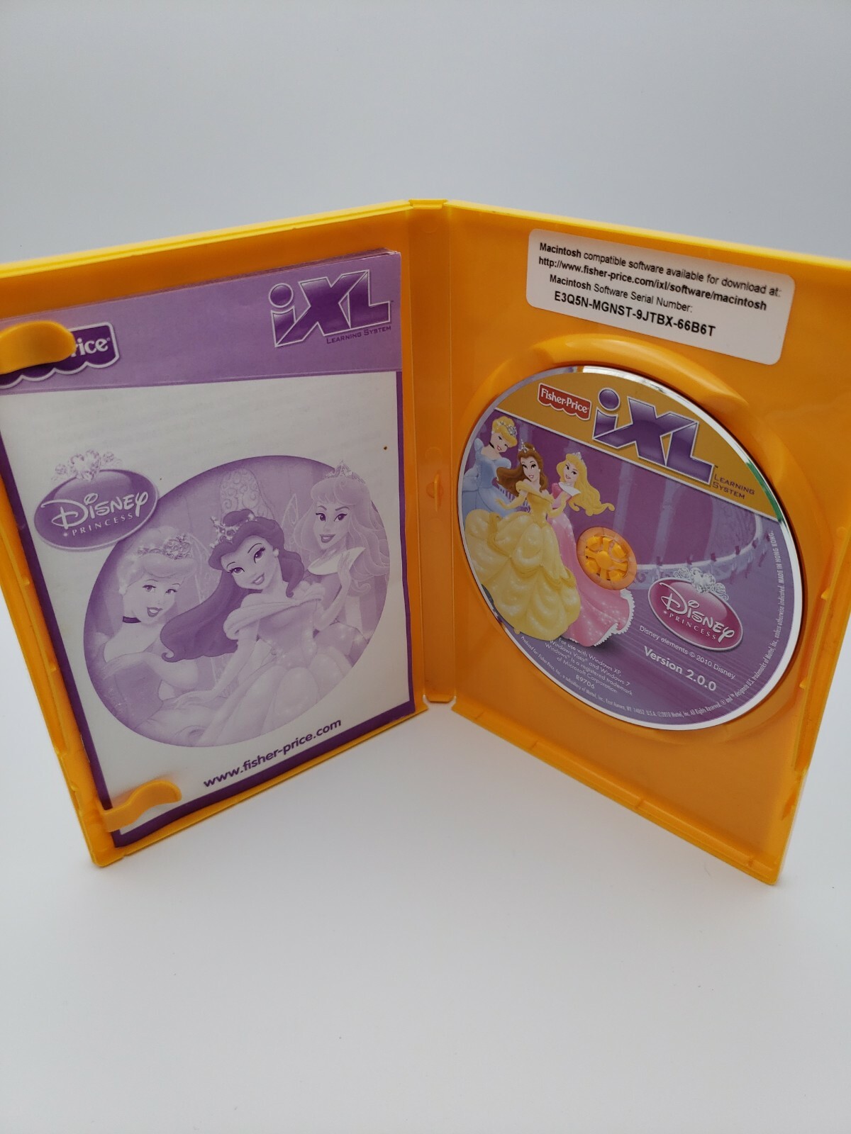 FISHER PRICE iXL DISNEY PRINCESS AGES 3-7 YEARS FREE SHIPPING!! NEW Open Box