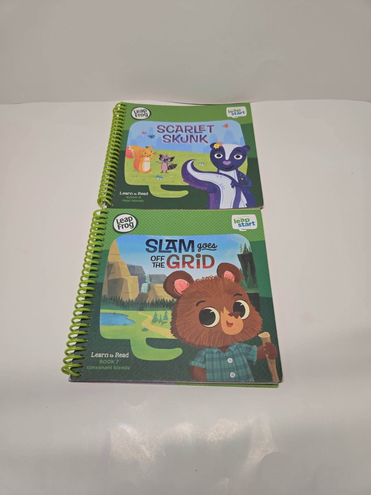 Lot Of Twelve (12) Leap Frog Learn To Read Sprial Books Use