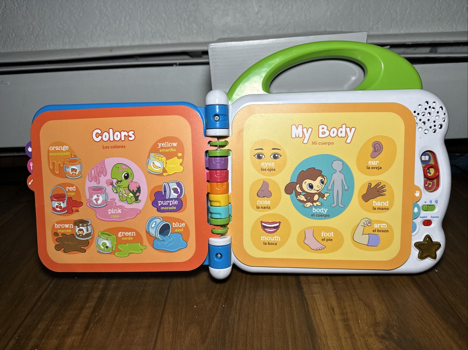 LeapFrog Learning Friends 100 Words Book, Spanish + English – Tested Working