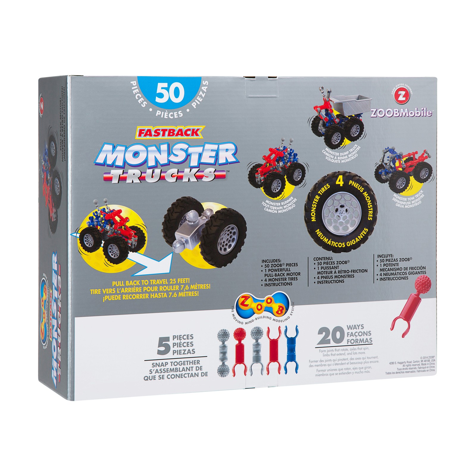New – ZOOBMobile Fastback Monster Trucks – Ages 6+ | 1+ players