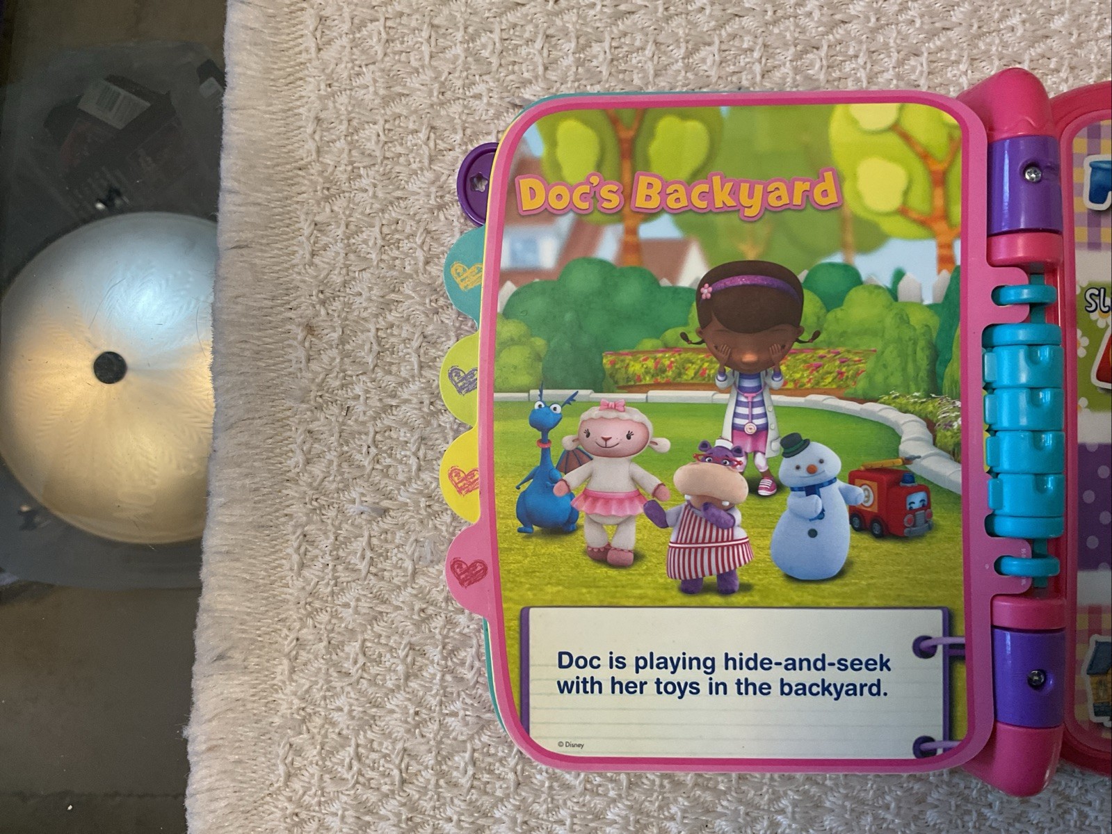 VTech Disney Jr. Doc McStuffins Discover and Learn BIG BOOK OF BOO-BOOS – Works!