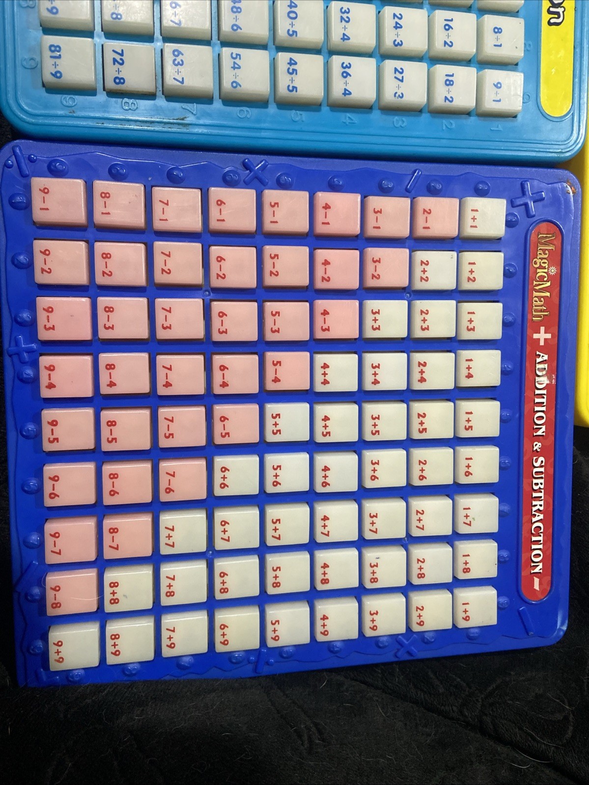 Lot Of 3 MAGIC MATH Addition Subtraction Division Multiply Learning Games 1993