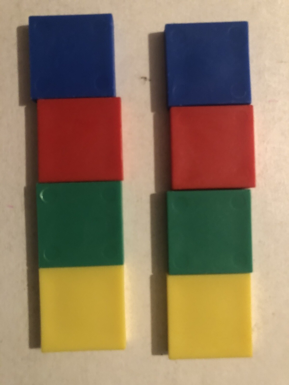 New Math Manipulatives 400 Pieces Didax K12 Multi Color Plastic Tiles 1″