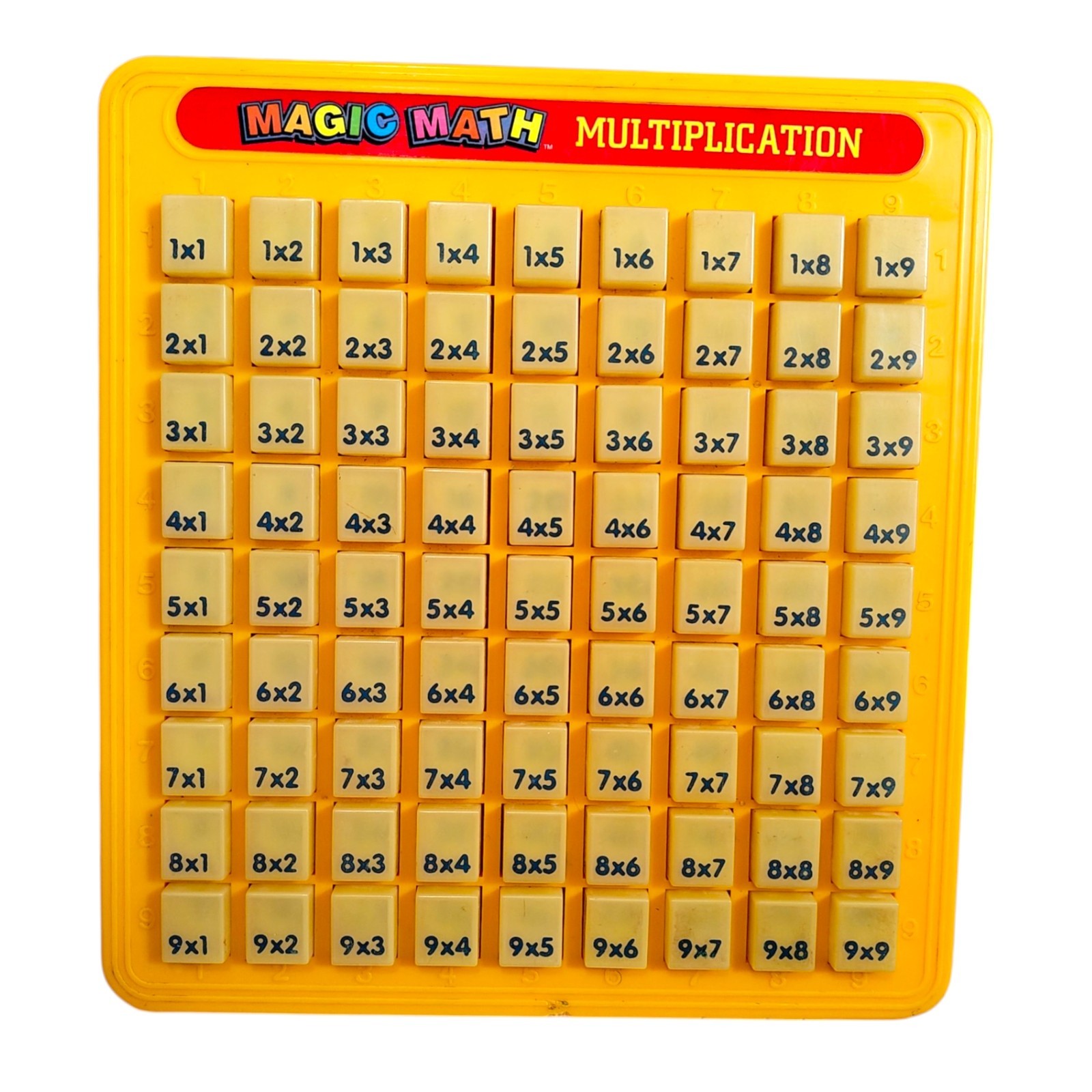 Magic Math Machines Lot Of 2 Multiplication Division Yellow Blue 1993 Lanard Toy