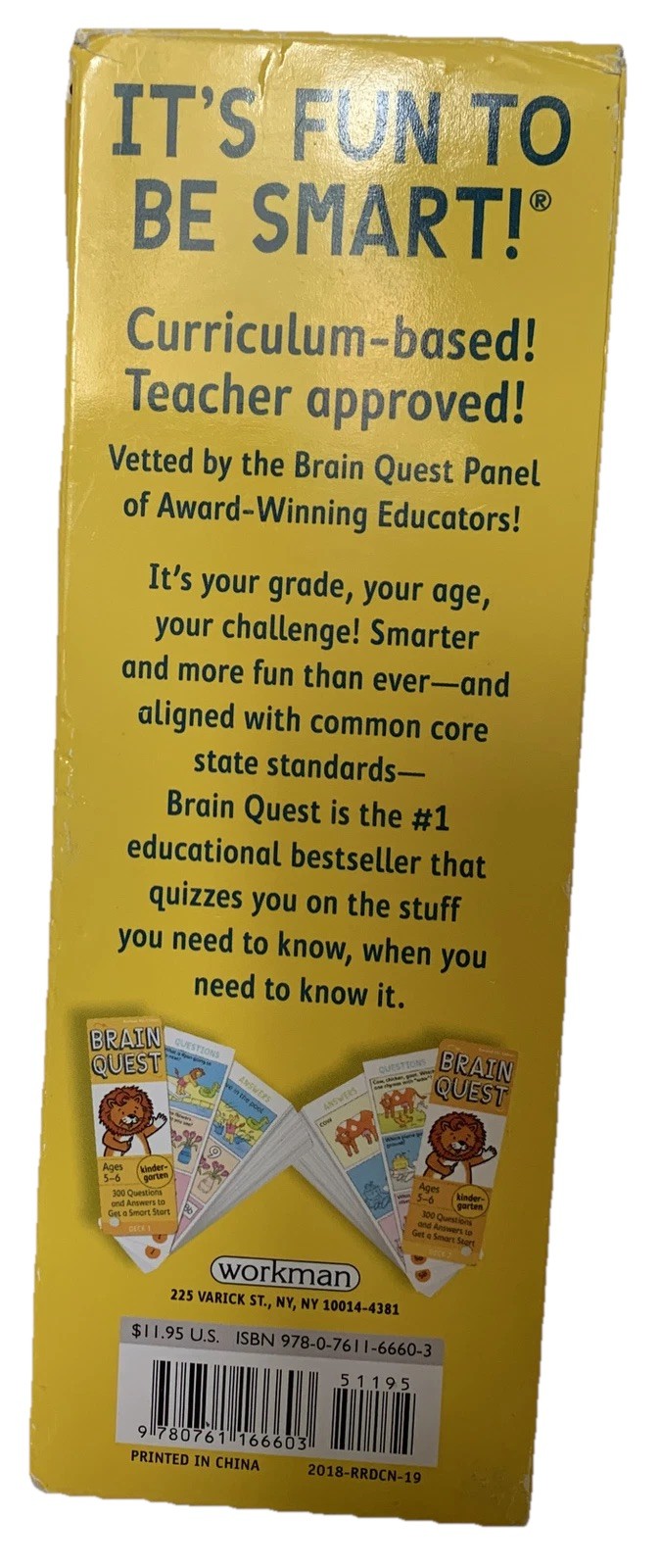 “It’s Fun to Be Smart!” Brain Quest Kindergarten Learning Game Teacher-Approved