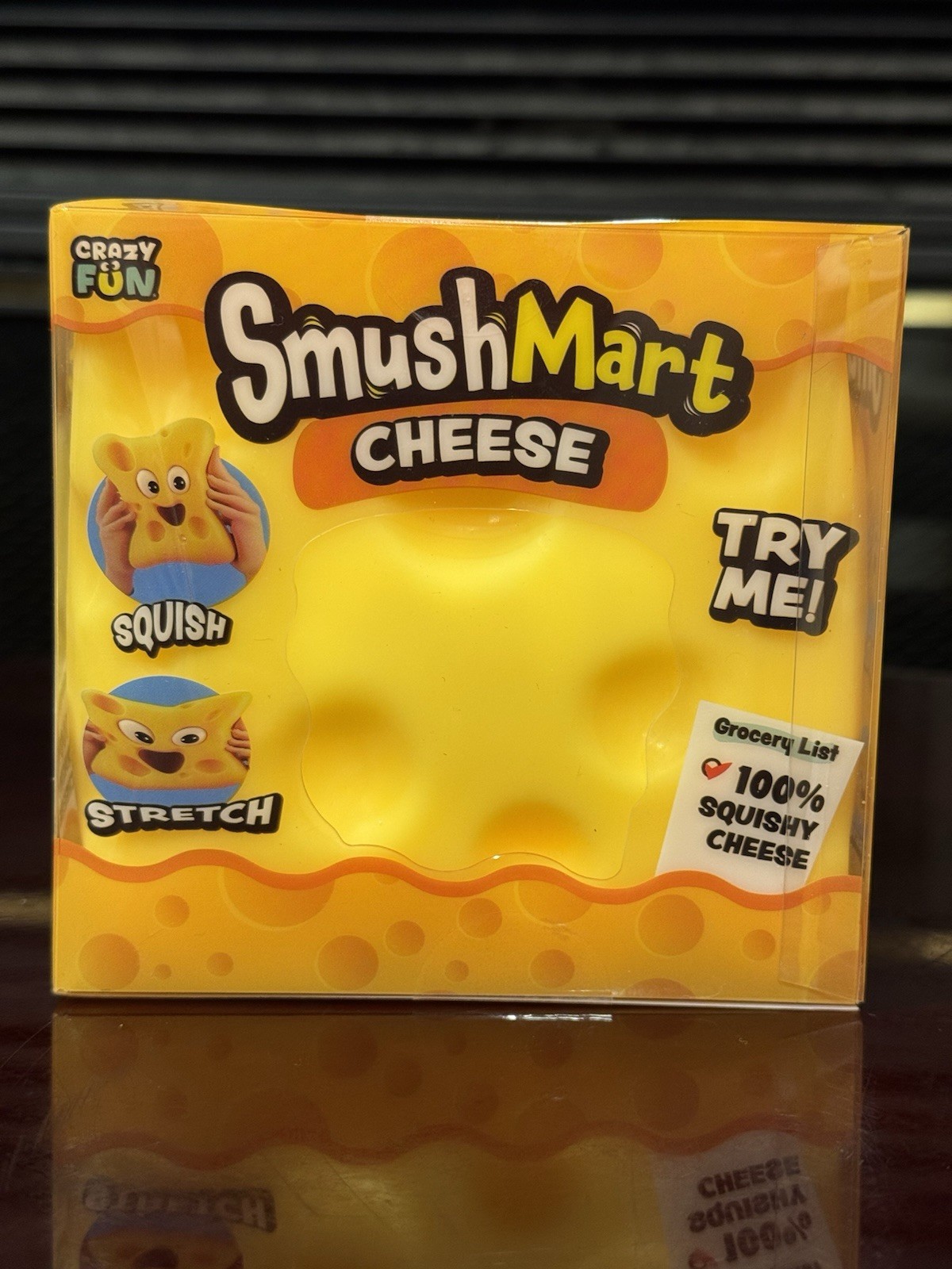 RMS Crazy Fun SmushMart Cheese Squishy Squeezy Stretch Sensory Toy TIK TOK VIRAL