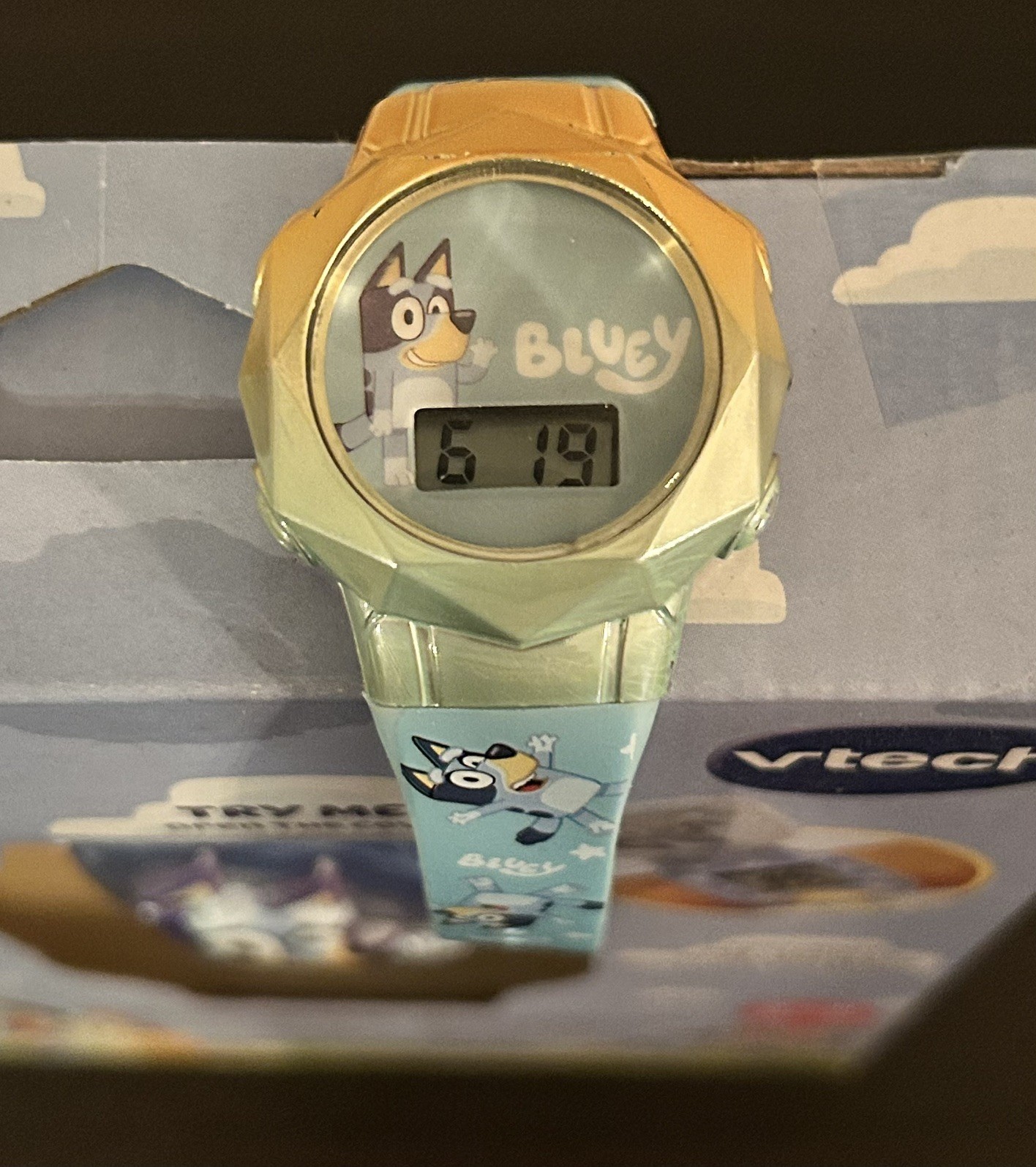 VTech Bluey Wackadoo Watch For Kids and Toddlers Rubber Flip Up NEW + 2nd Watch!
