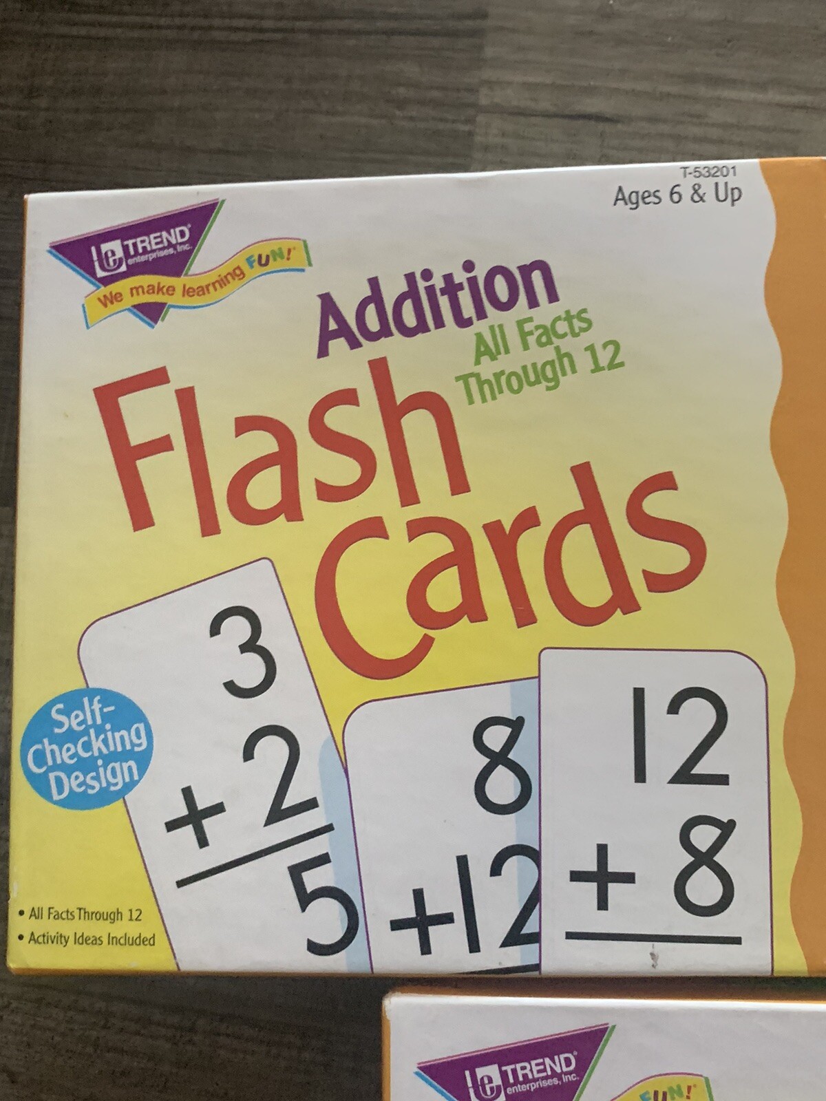Trend Enterprises Flash Cards Addition Subtraction Multiplication Ages 6 & up