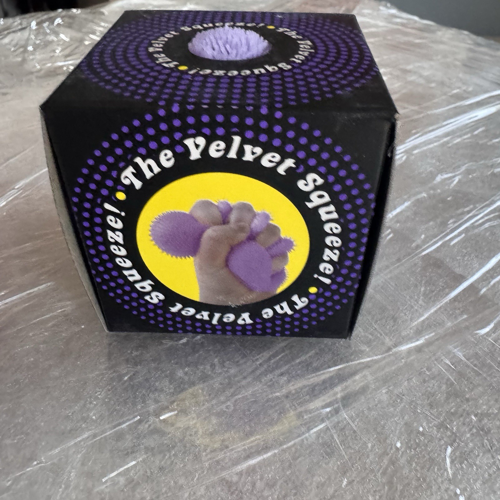 Nee Doh Needoh FUZZ BALL The Velvet Squeeze Fuzzball NEW Purple