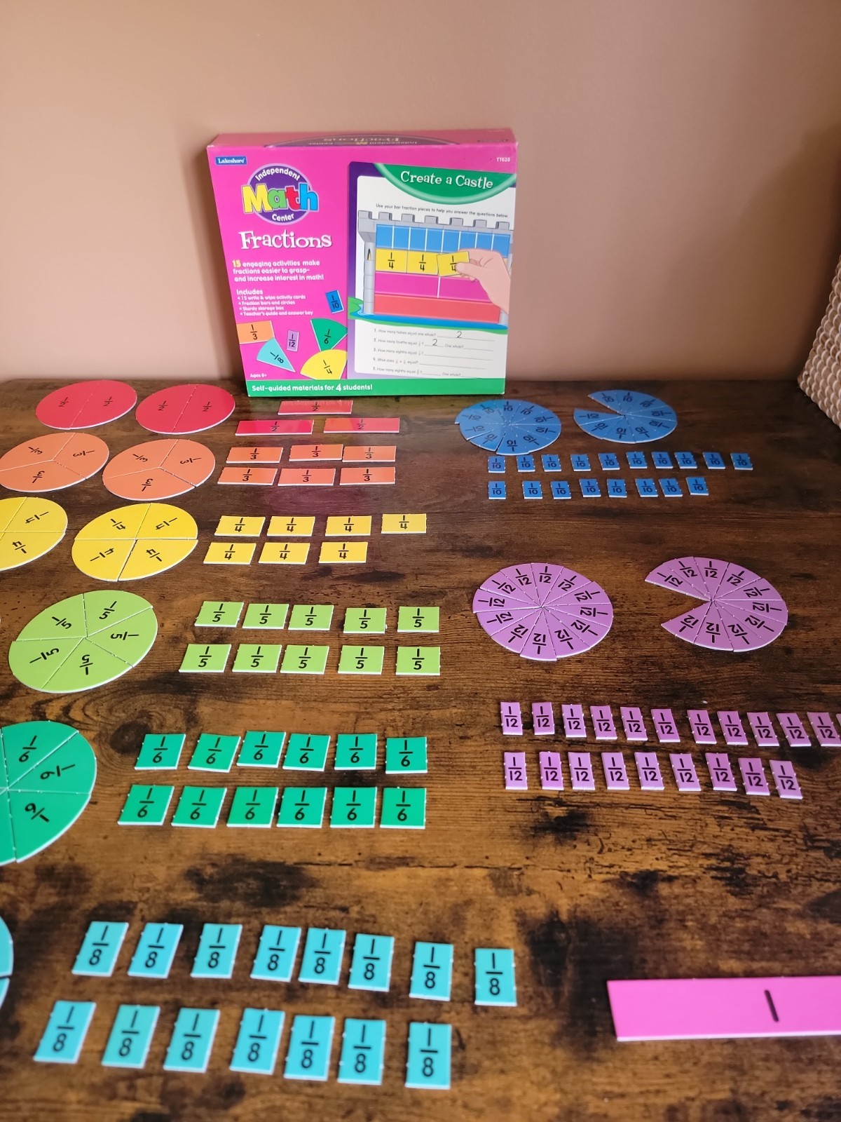 Lakeshore Learning Independent Math Center Fractions 2003 Education Homeschool