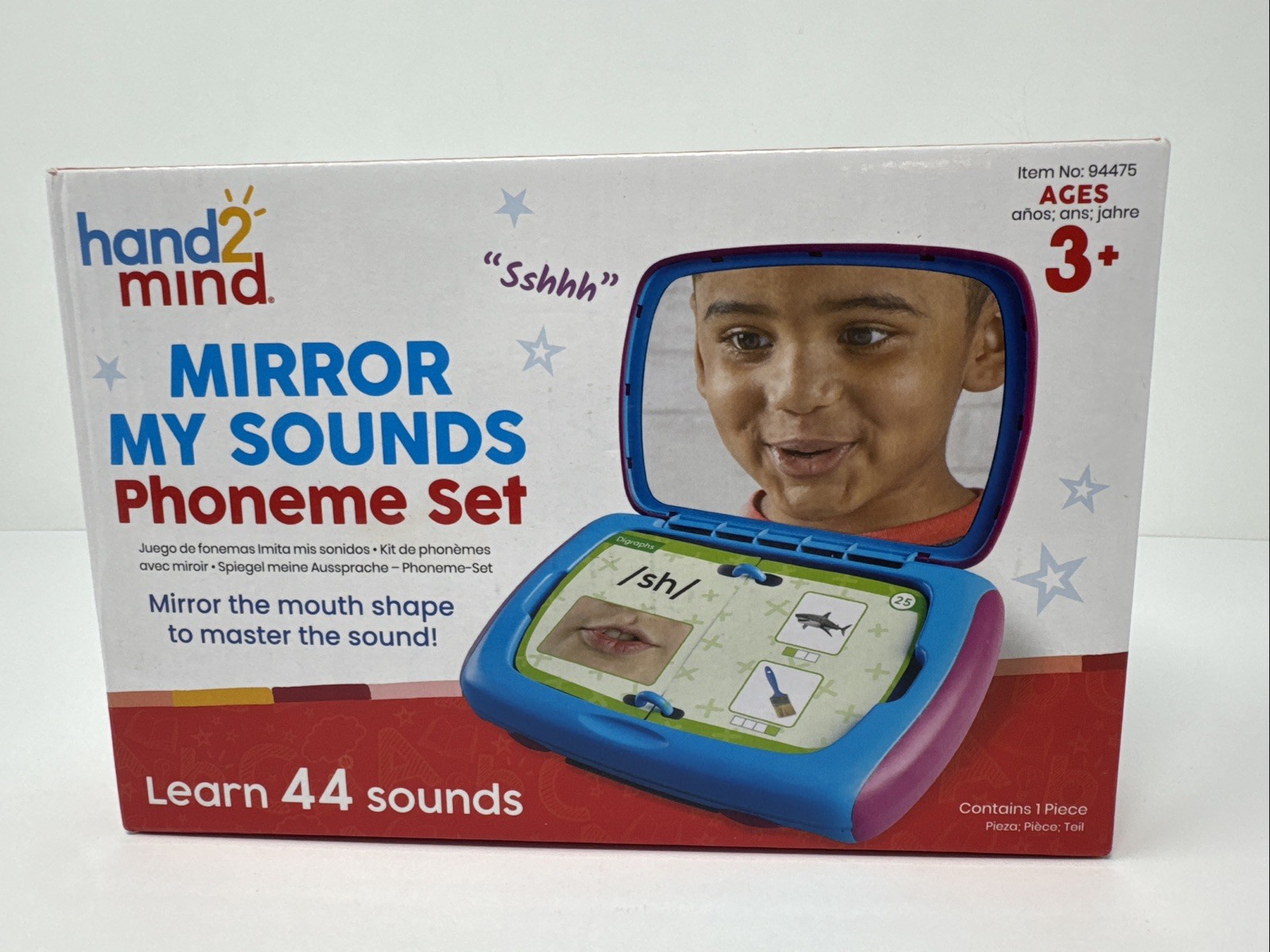 hand2mind Mirror My Sounds Phoneme Set, Phonemic Awareness, Phonics Games