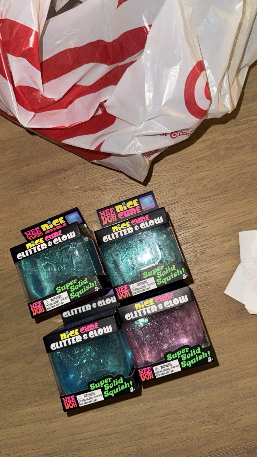 NeeDoh Nice Cube Glitter and Glow