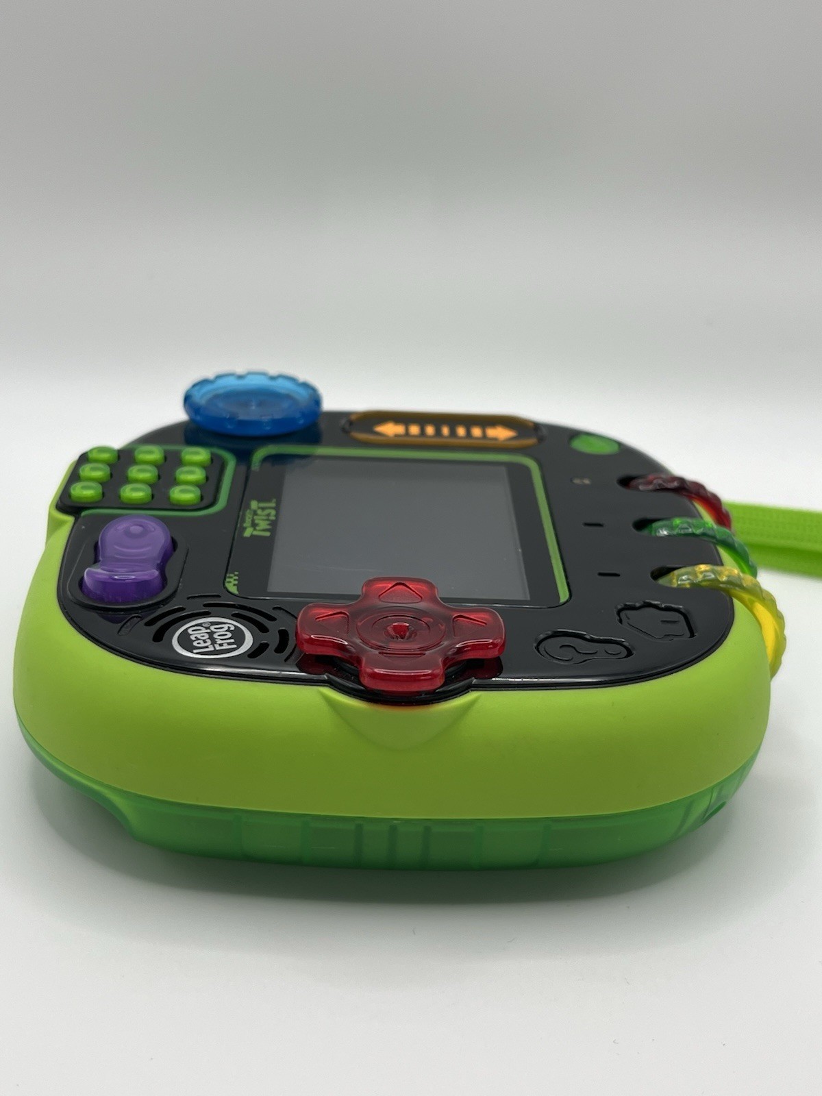 LeapFrog RockIt Twist Handheld Learning Game System Green Tested Works Ages 4-8