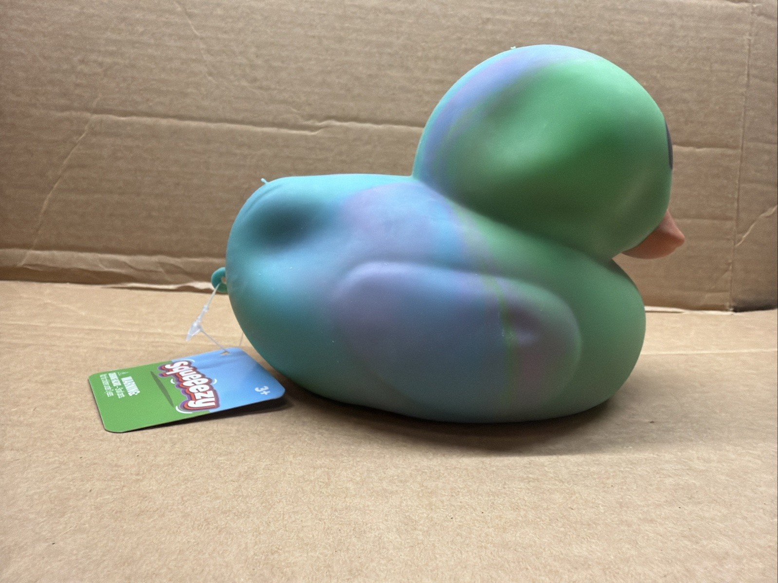 1pc New Toymendous Viral TikTok Jumbo Squeeezy Multicolor Duck Squishy