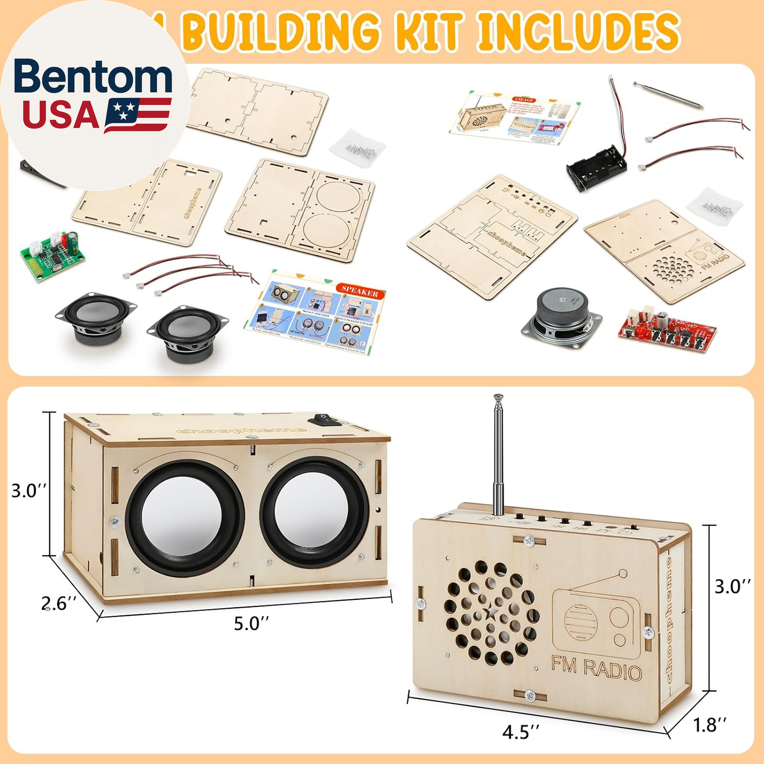 Stem Projects Toys for Boys Age 8-12 12-14 Science Kit Building Own Bluetooth Sp
