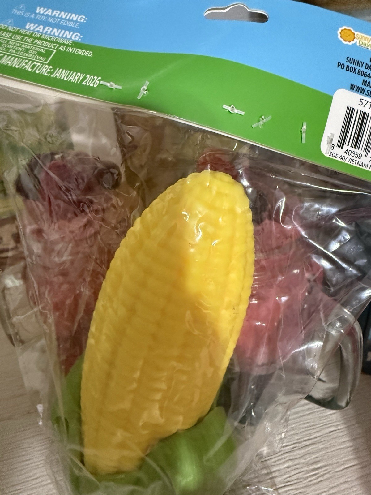 Sunny Days Squeeezy Corn on the Cob Squishy Toy Squeezy Viral Sensory Fidget