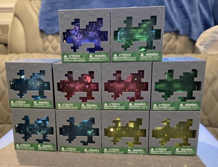 Minecraft Jelly Cubes Creeper in Box | Mixed Color | 1 Unit