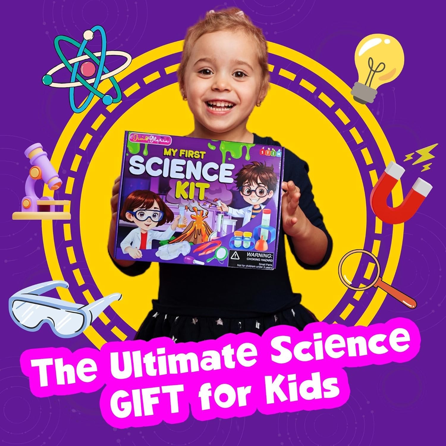 Jim&Gloria Science Kits for Kids Age 5-7 8-12 Year Old Birthday Gifts for Girls