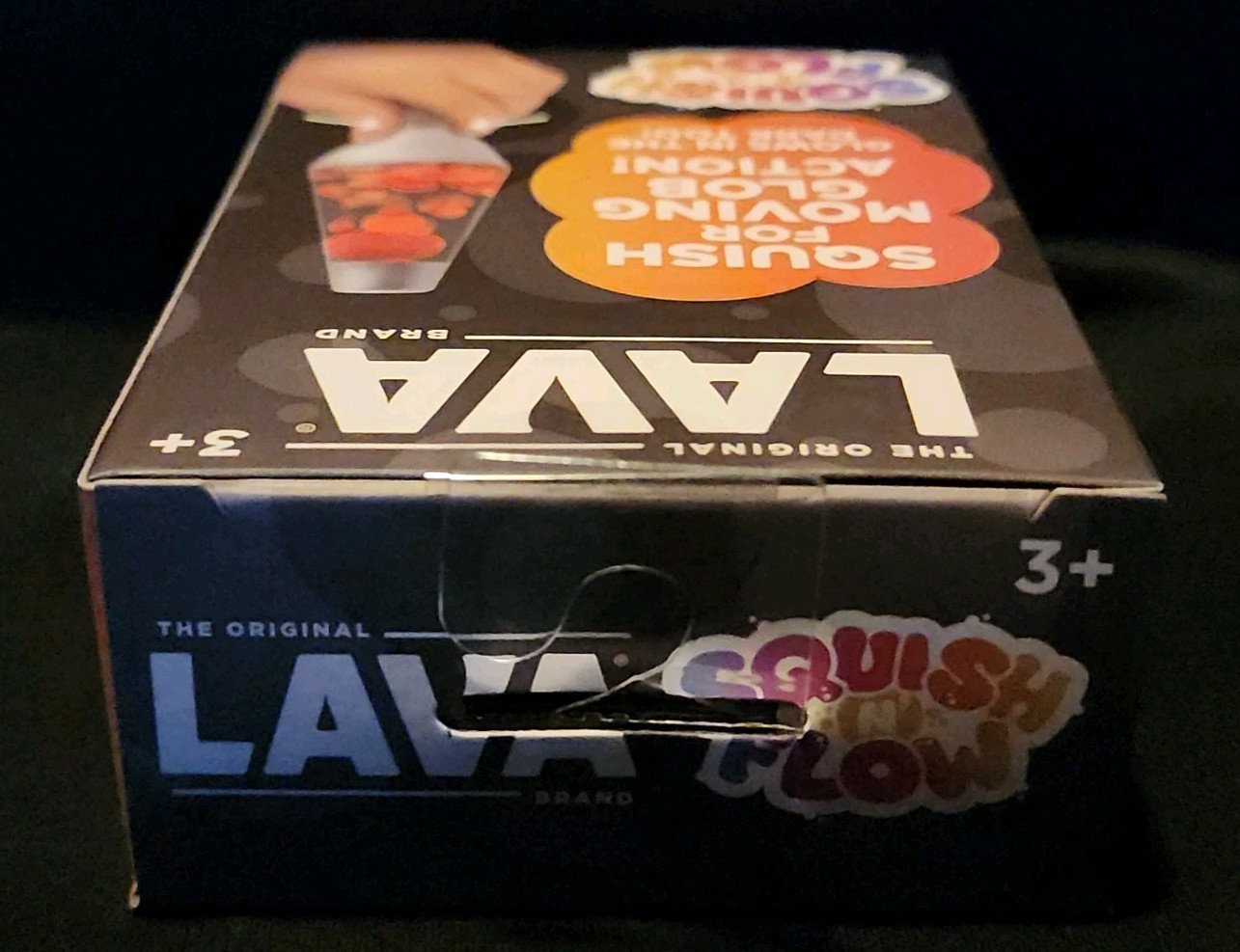 Schylling Lava Squish N Flow Squishy NeeDoh Glow In The Dark Purple Lamp Rare