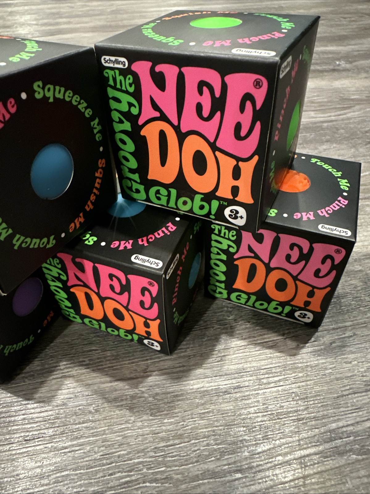 New Schylling Nee-Doh Stress Ball – Assorted Colors 5x, Groovy Glob!