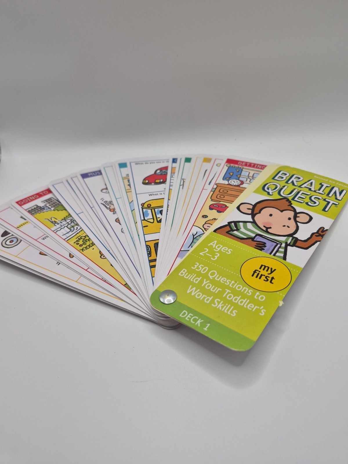 Brain Quest My First Ages 2-3 Flash Card Decks 1 & 2 Revised 4th Edition
