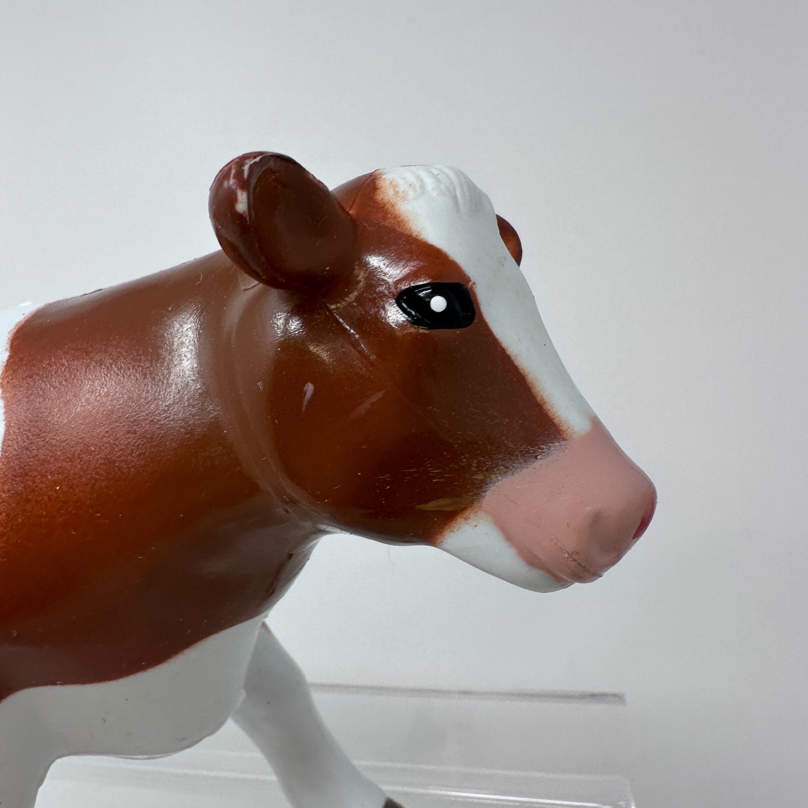 Learning Resources Cow Figure Jumbo Animals White Brown Farm Barn 8″